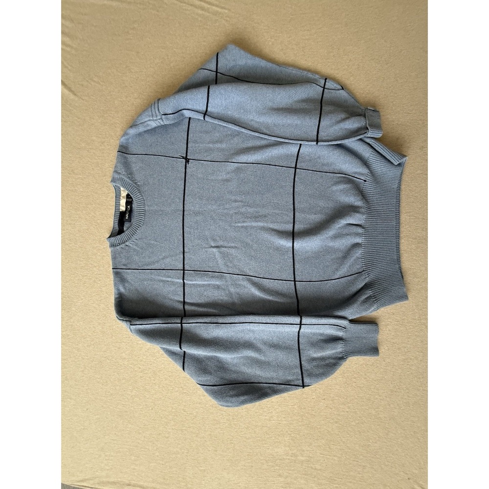 Nautica Men's‎ Light Blue Large Knit Sweater
